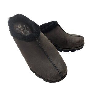 Columbia Cortina Women's 9.5 Brown Suede Clog Mule Loafers